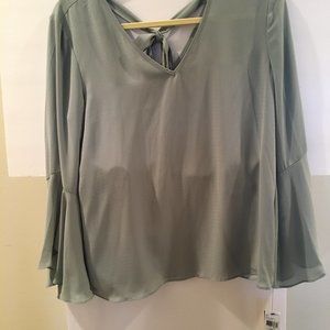 NWT A BYER GREEN BLOUSE SIZE LARGE
